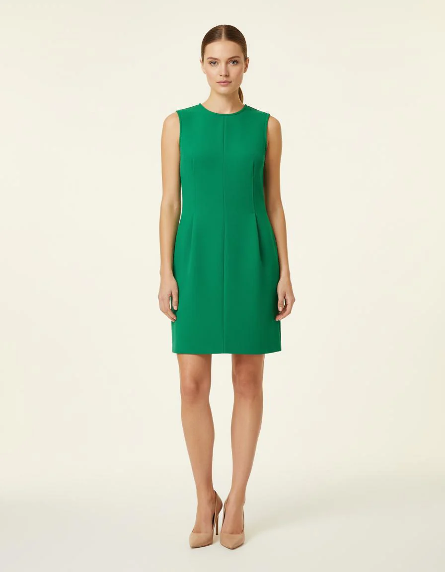 Robe Sans Manches En Crêpe - Taille S/36