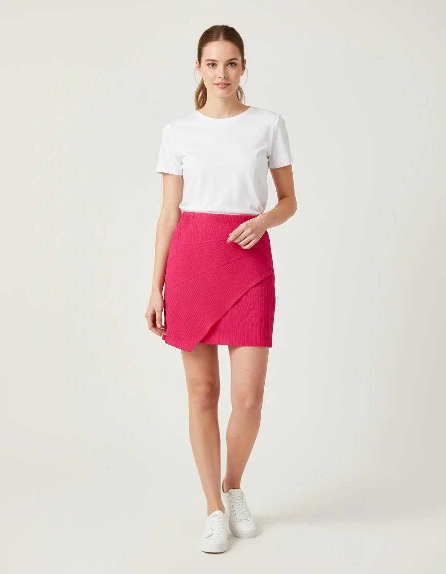Jupe Courte Asymétrique - Taille XS/34