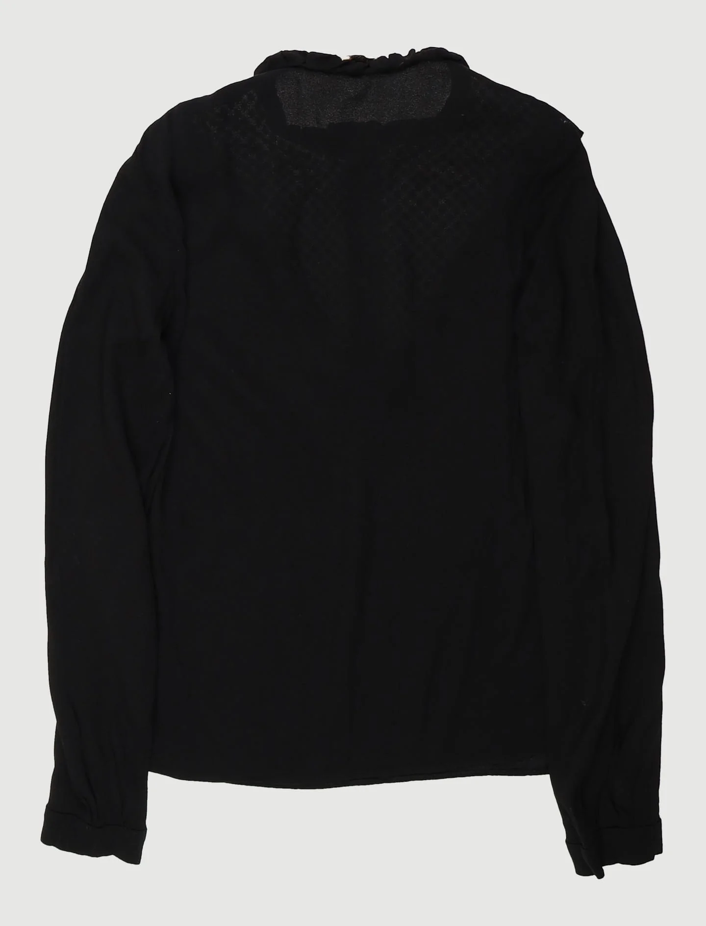 Top Bi-Matière Avec Collerette - Taille S/36 - Image 3