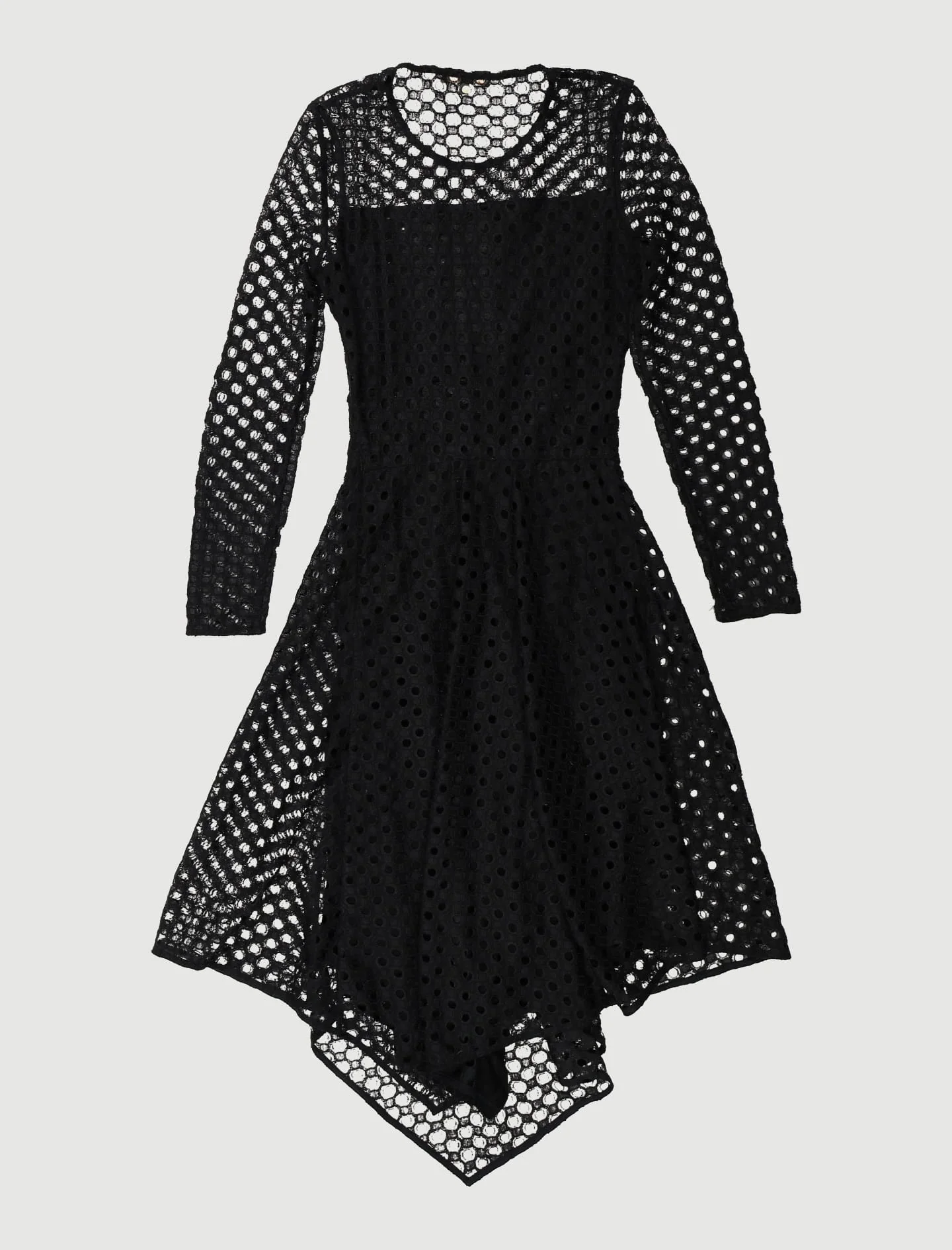 Robe Longue Asymétrique En Dentelle - Taille S/36 - Image 3