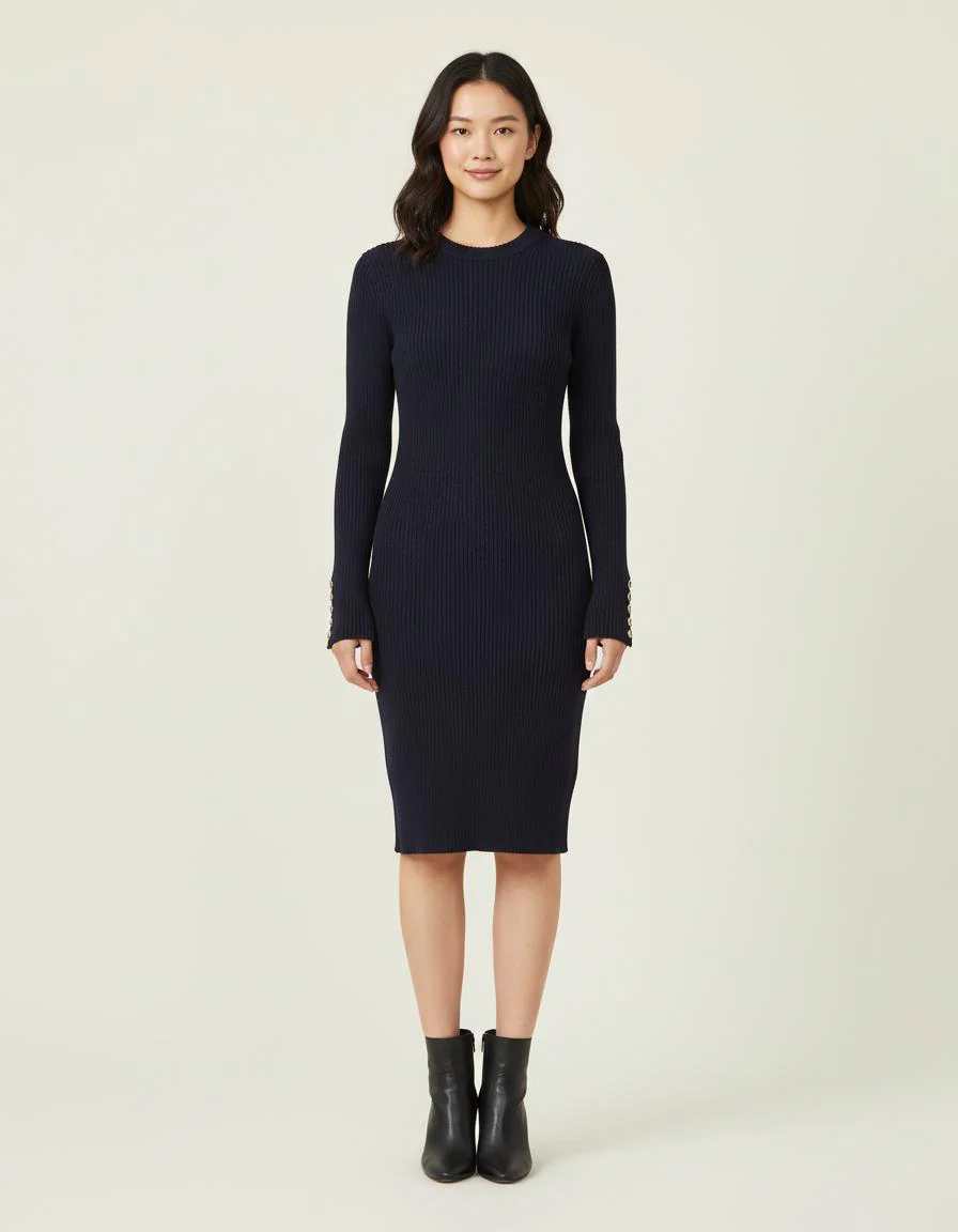Pull Ajusté En Maille Côtelée - Taille L/40
