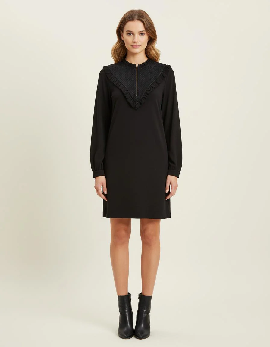 Robe Courte Avec Colleretteâ - Taille S/36