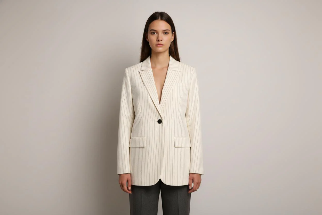 Blazer Blanc et Beige - Taille L/40