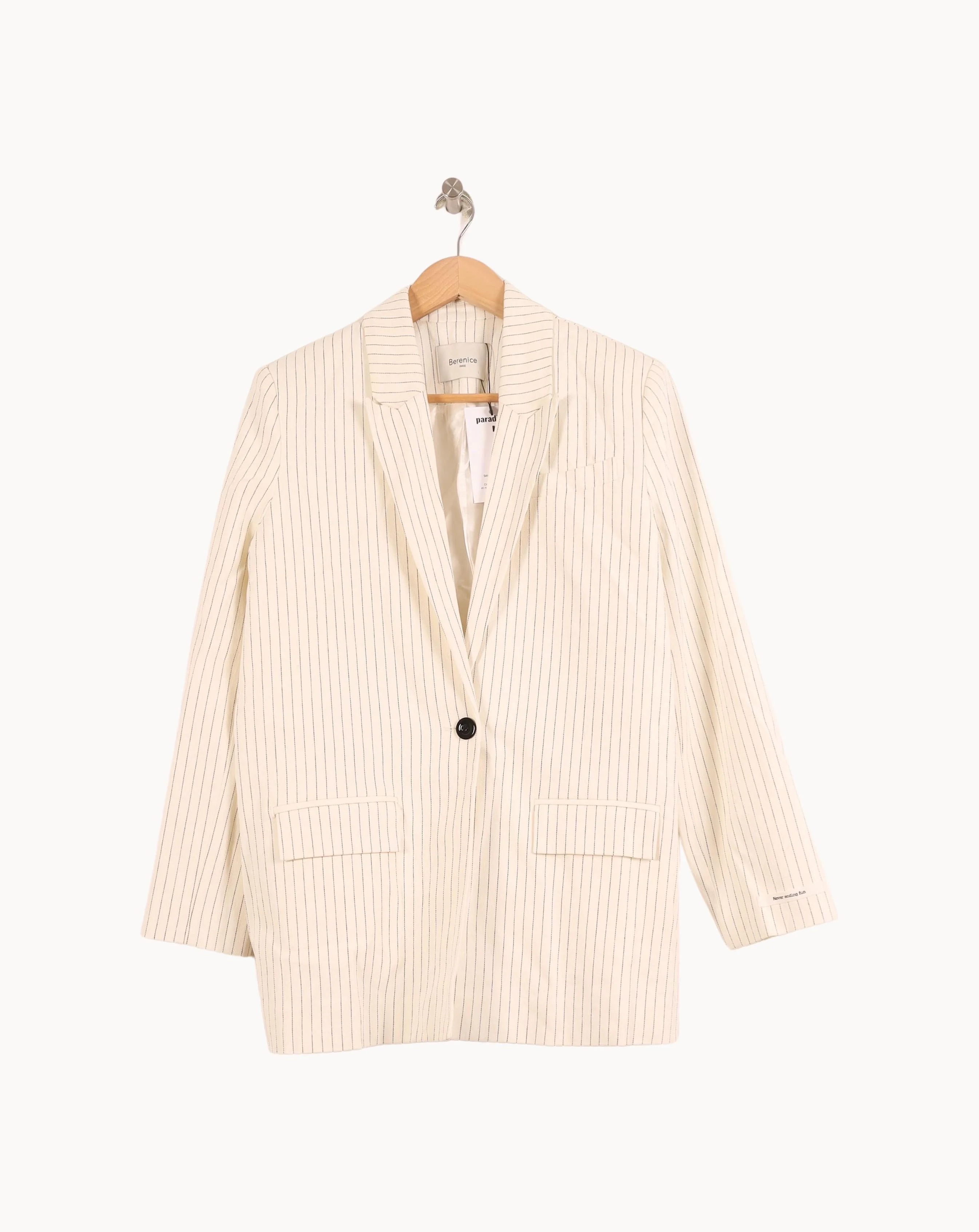 Blazer Blanc et Beige - Taille L/40 - Image 2