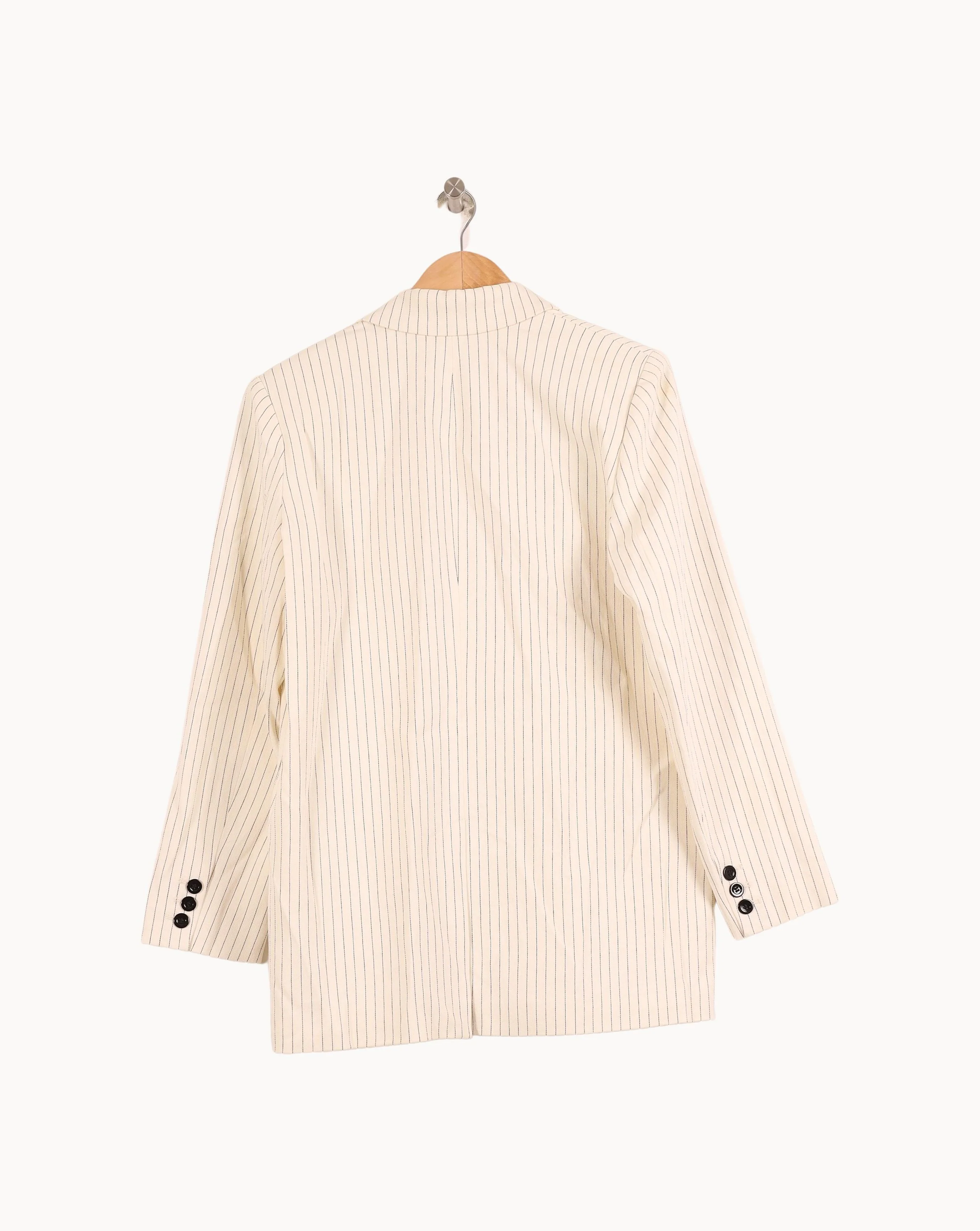 Blazer Blanc et Beige - Taille L/40 - Image 4
