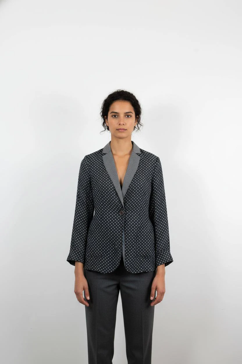 Blazer Bleu et Blanc - Taille M/38