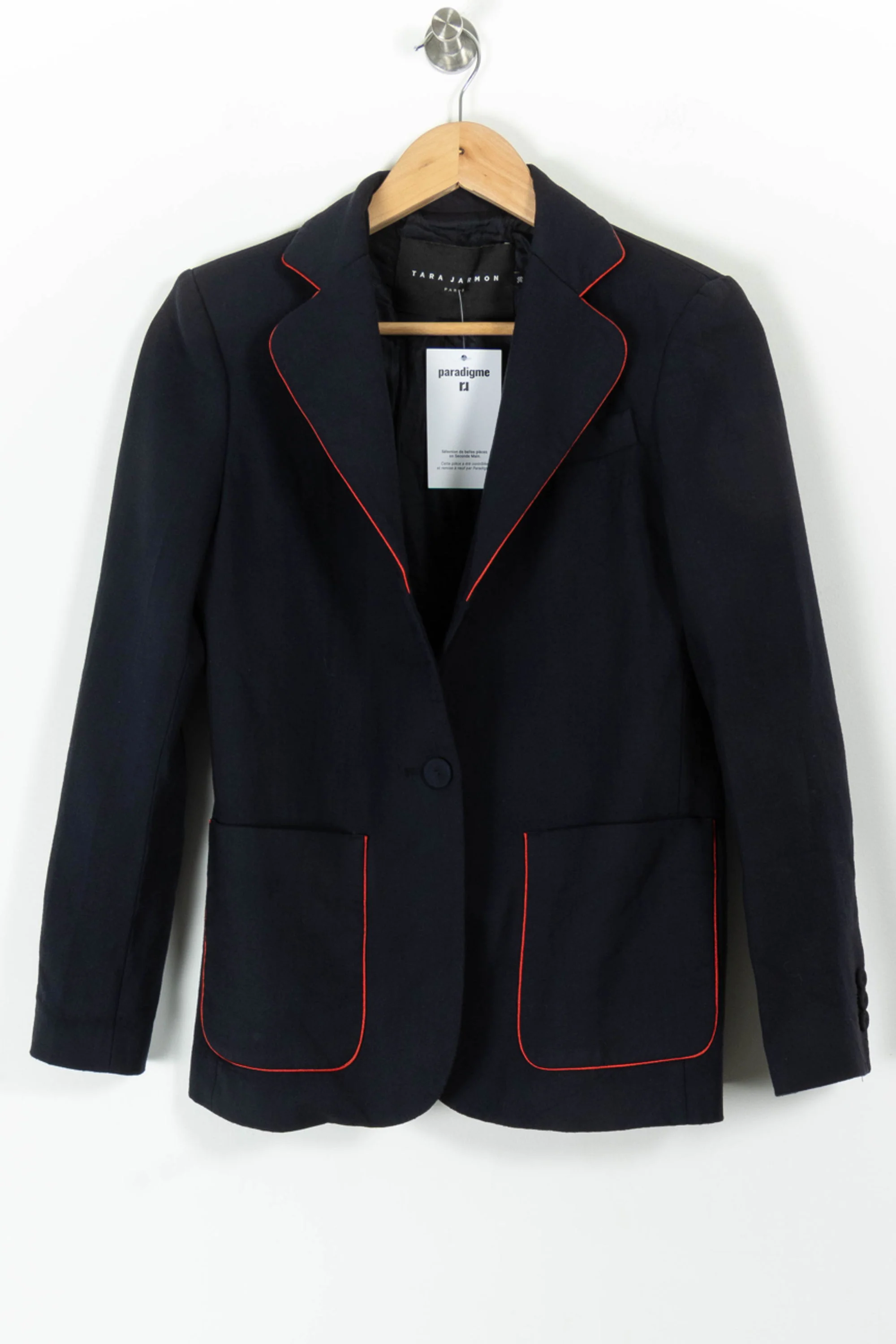 Blazer Bleu et Rouge - Taille M/38 - Image 2