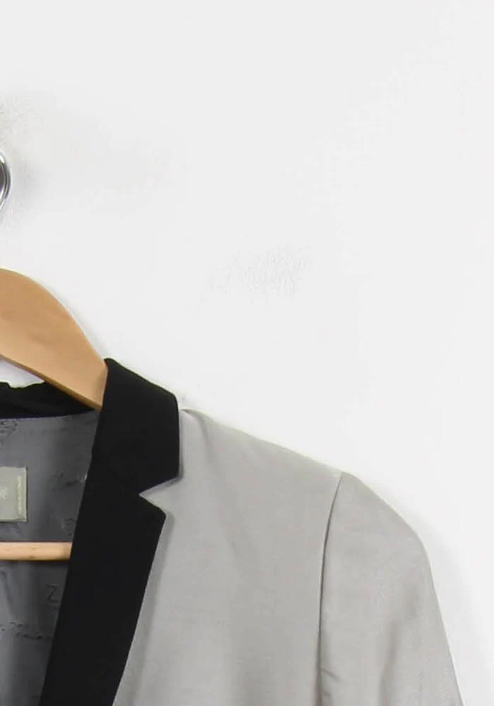 Blazer Gris et Noir - Taille S/36 - Image 3