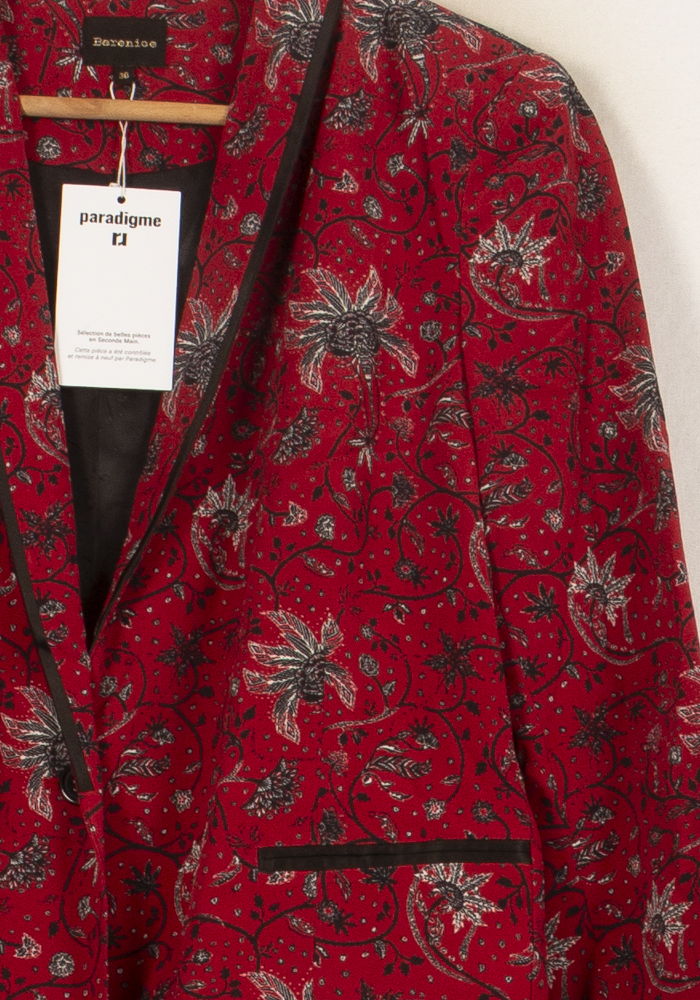 Blazer Rouge et Noir - Taille S/36 - Image 3