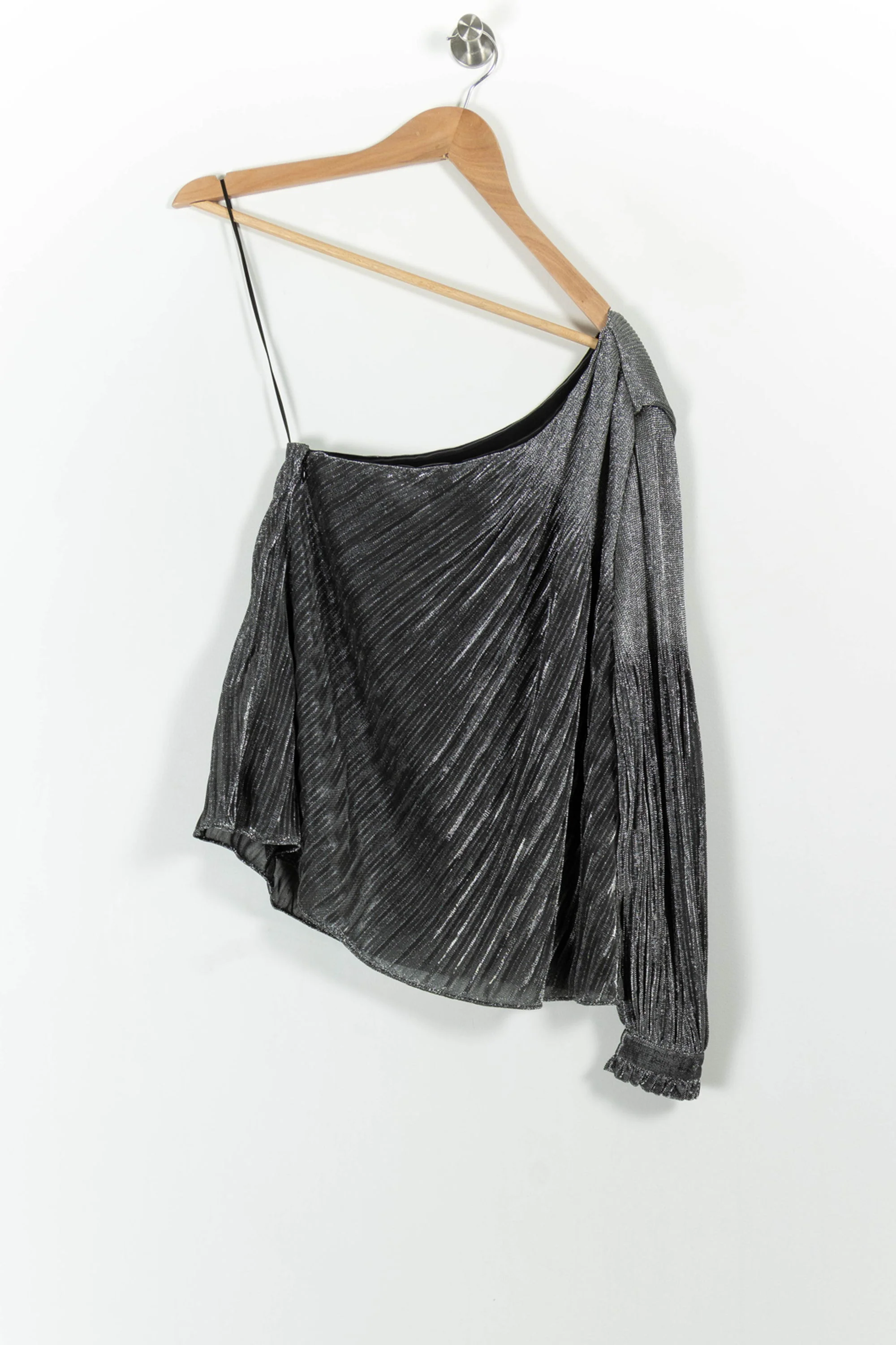 Blouse Asymétrique Grise - Taille S/36 - Image 2