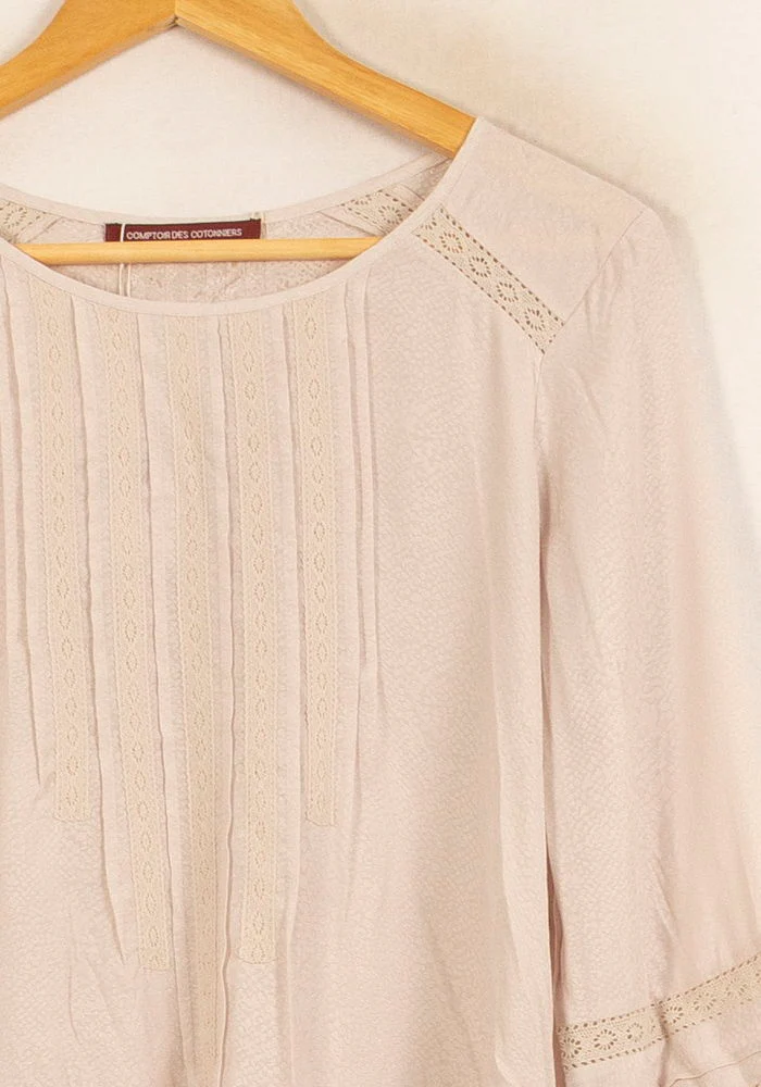 Blouse Beige - Taille M/38 - Image 3