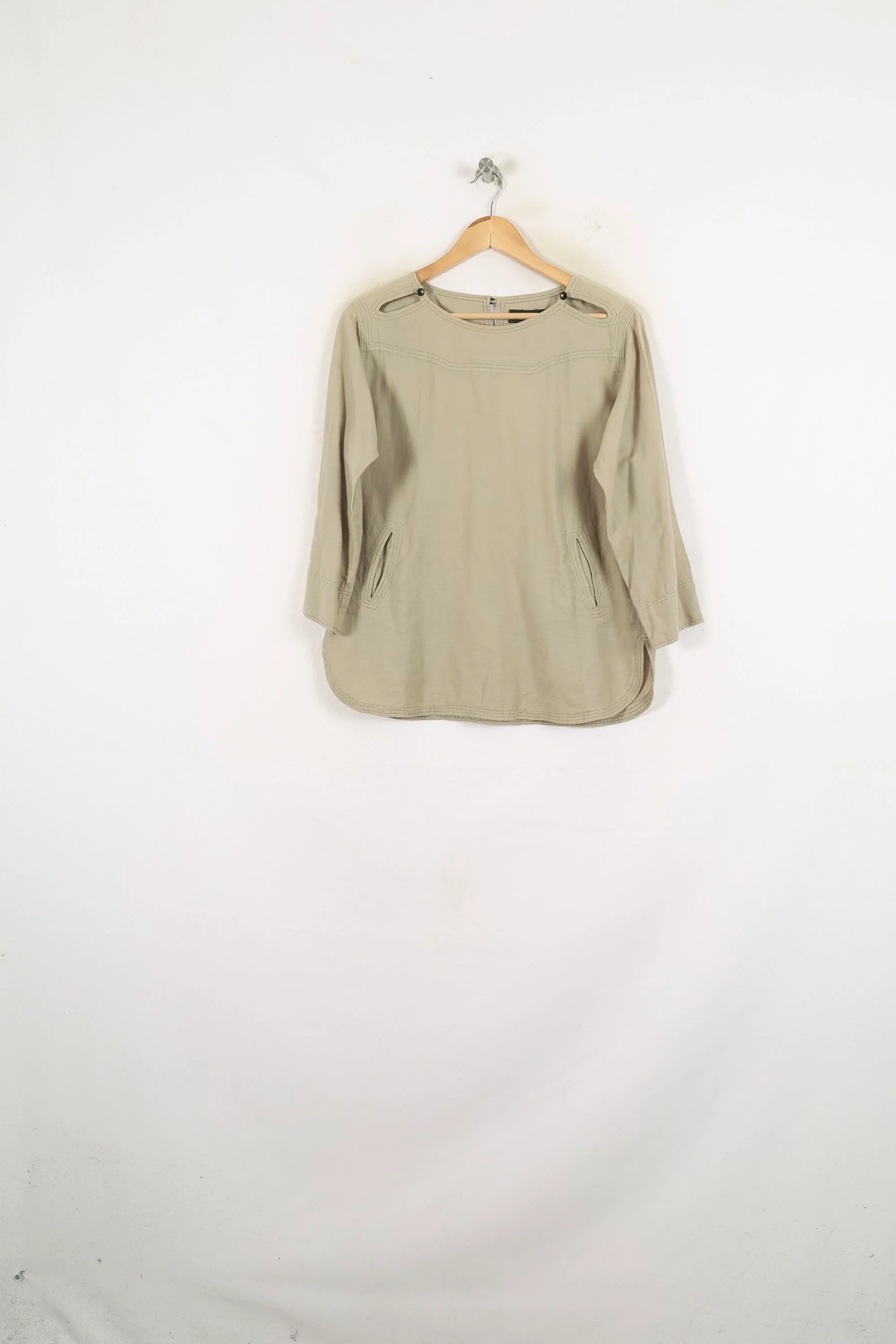 Blouse Beige - Taille M/38 - Image 2