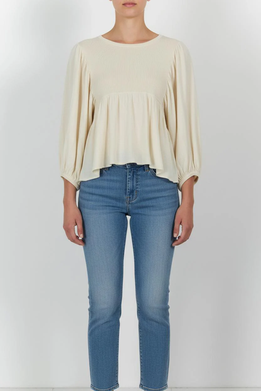 Blouse Beige - Taille M/38