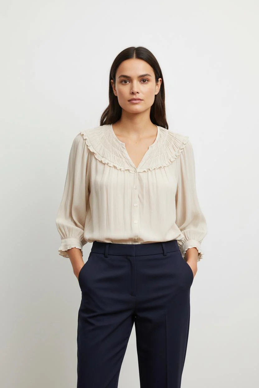 Blouse Beige - Taille S/36