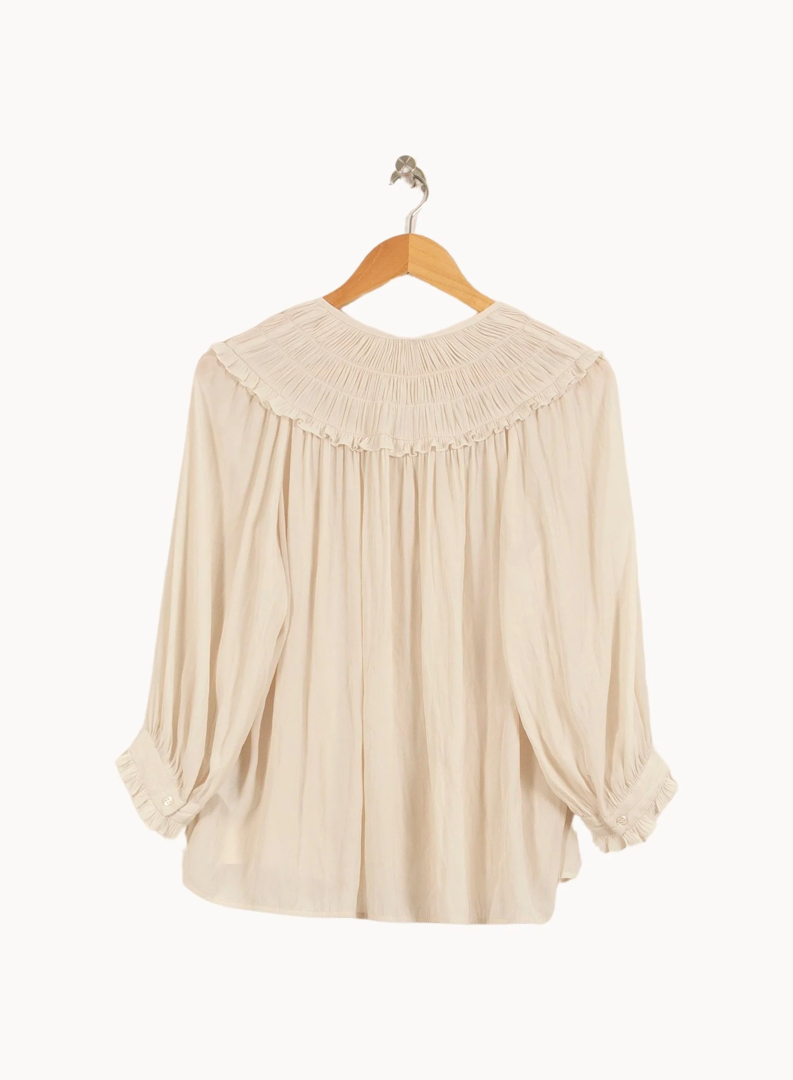 Blouse Beige - Taille S/36 - Image 3