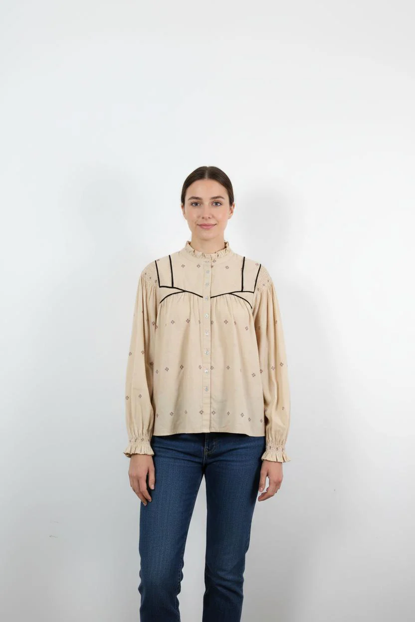 Blouse Beige - Taille S/36