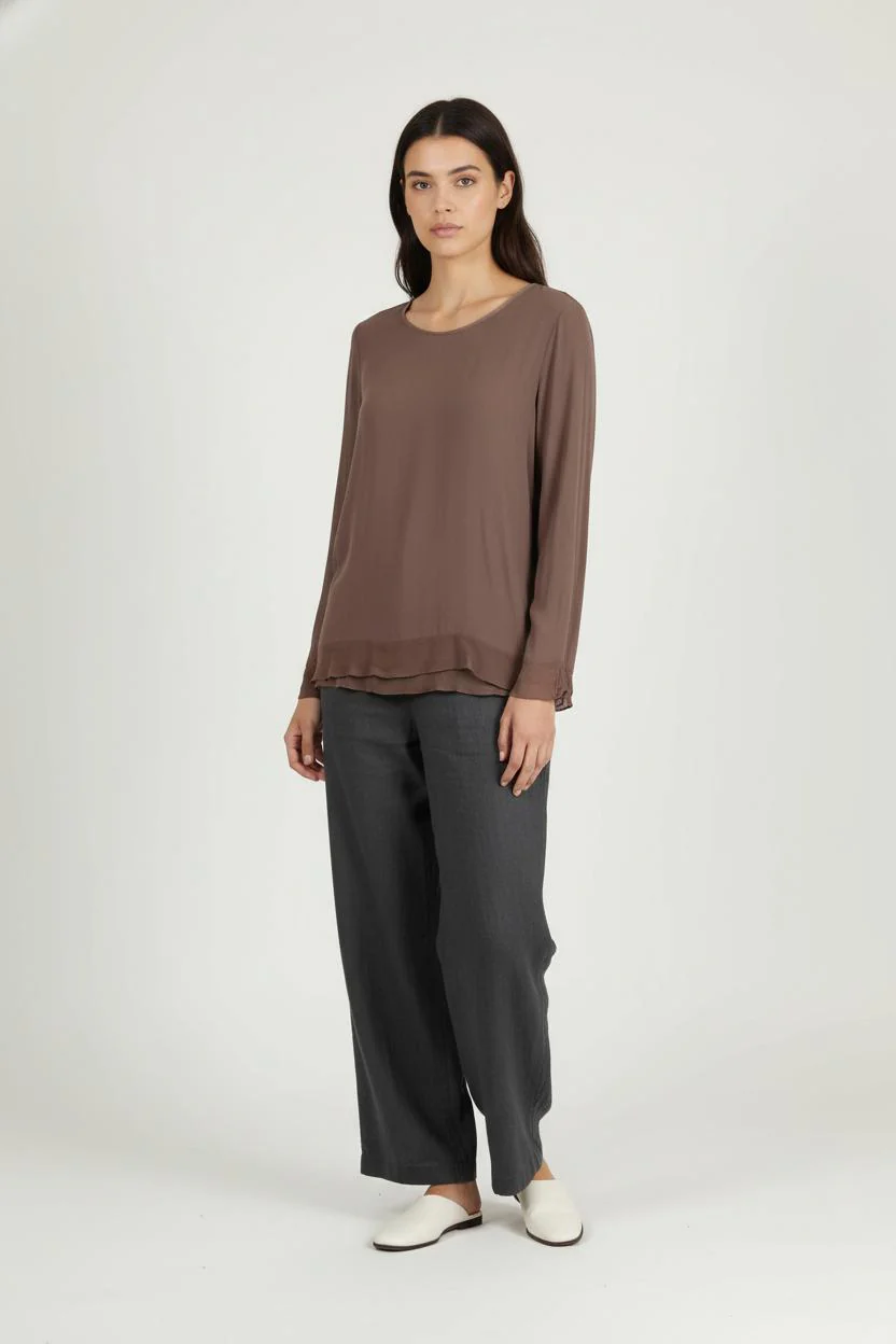 Blouse Beige - Taille S/36