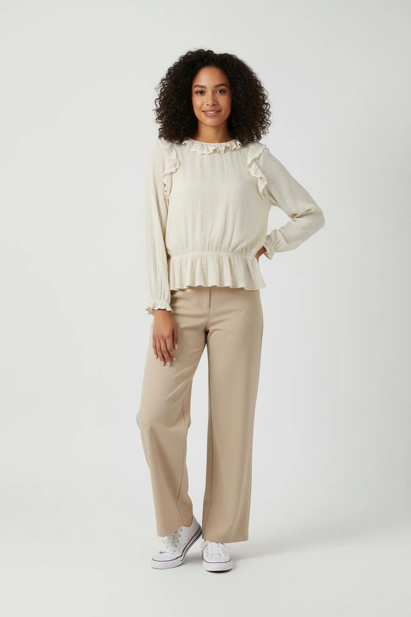 Blouse Beige - Taille S/36