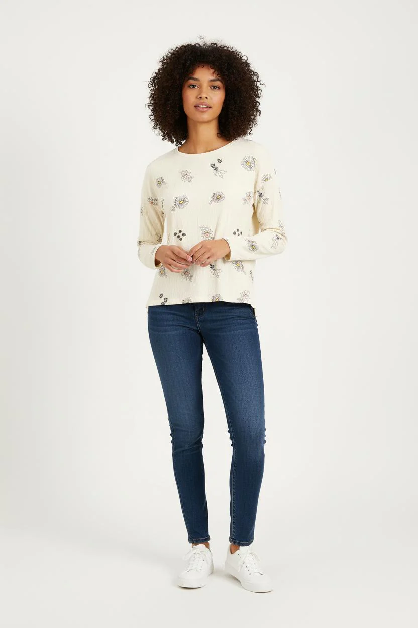 Blouse Beige - Taille XS/34