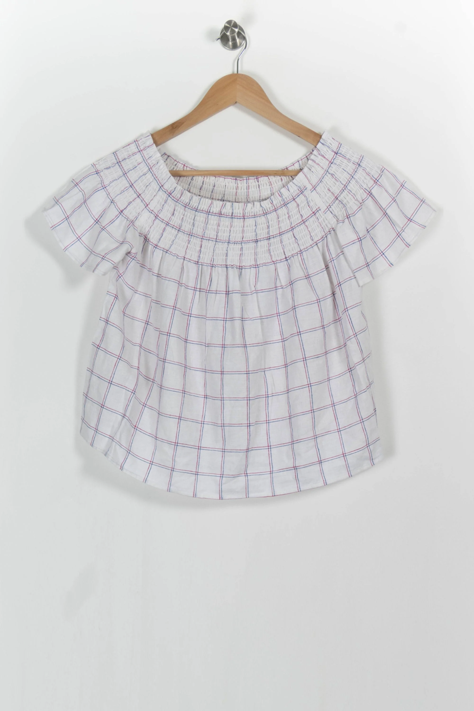 Blouse Blanche et Bleu - Taille S/36 - Image 2