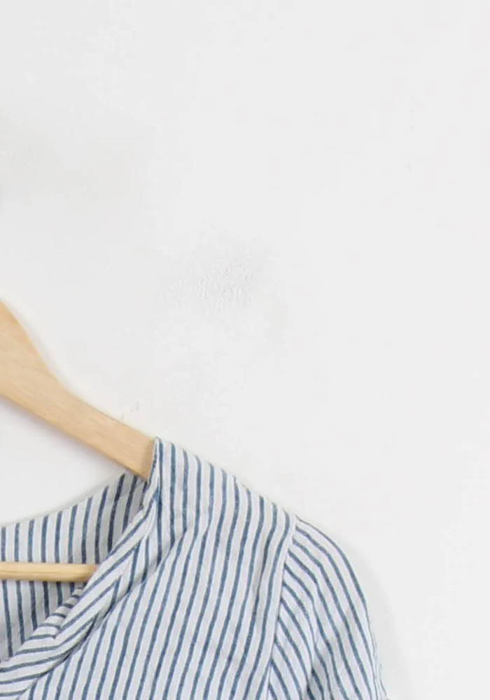 Blouse Bleu et Blanc - Taille S/36 - Image 3