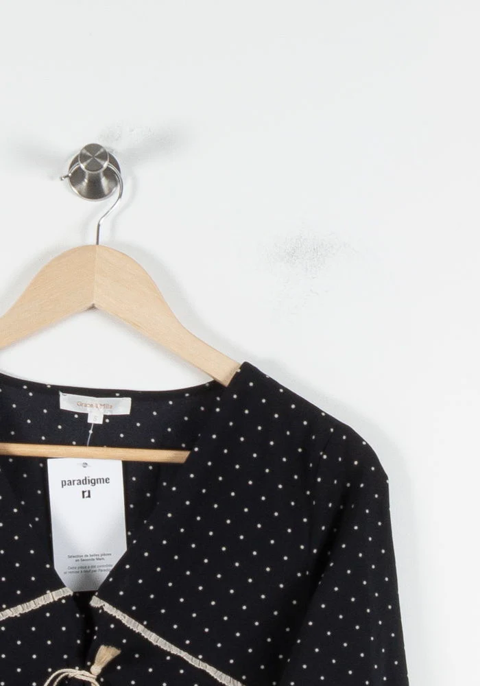 Blouse Bleu et Blanc - Taille S/36 - Image 3