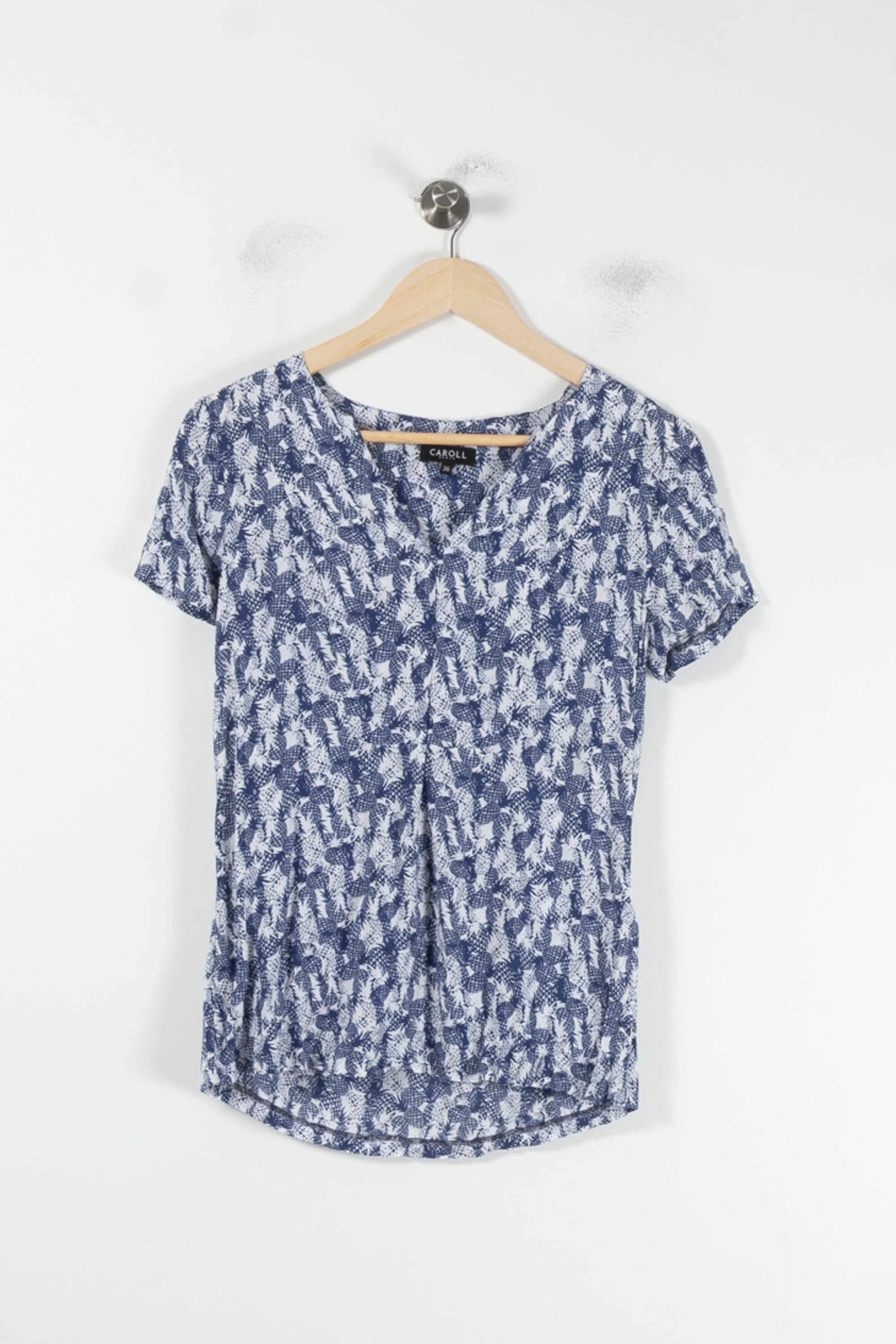 Blouse Bleu et Blanche - Taille S/36 - Image 2