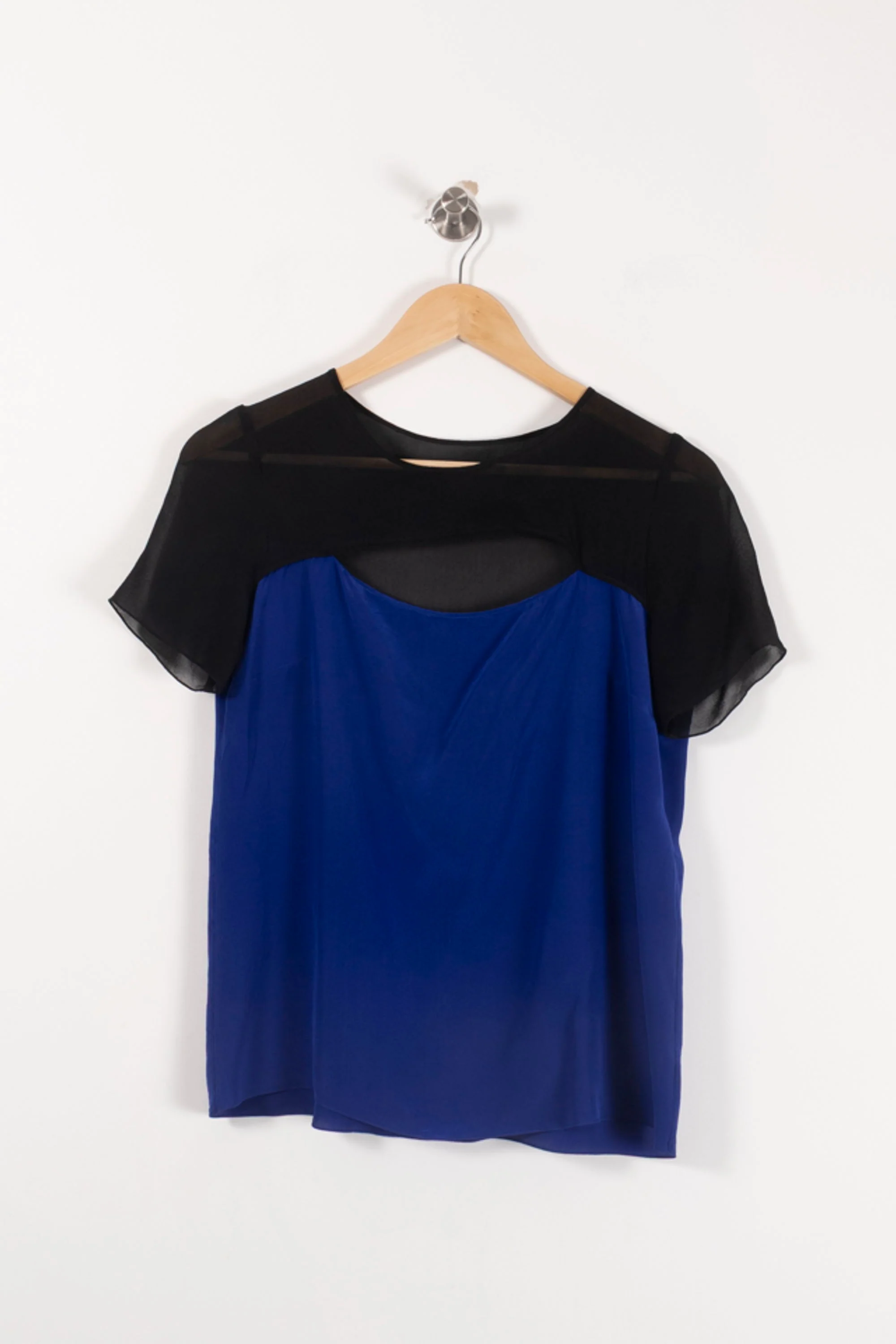 Blouse Bleu et Noire - Taille M/38 - Image 2