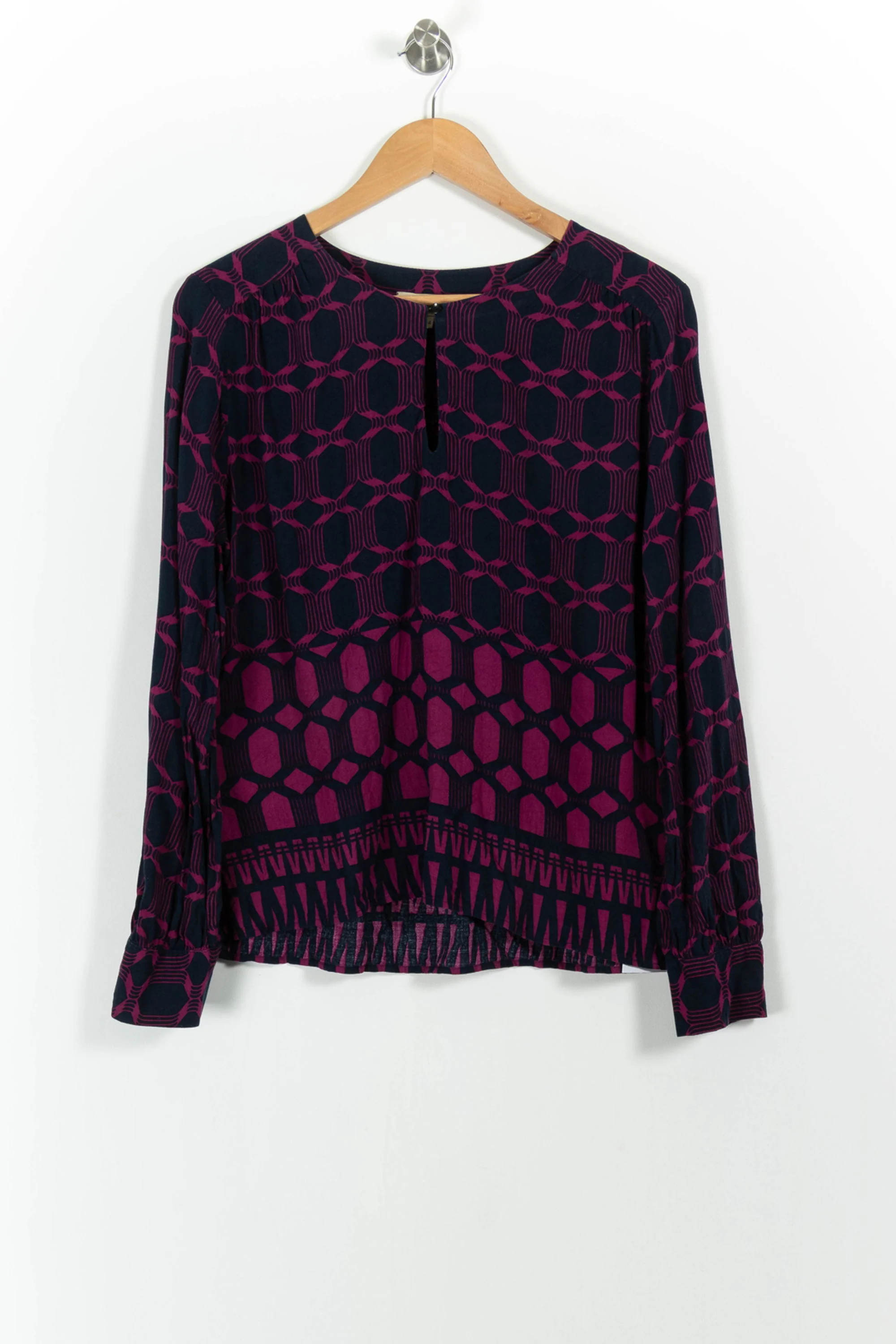 Blouse Bleu marine et Fuchsia - Taille XXL/44 - Image 2