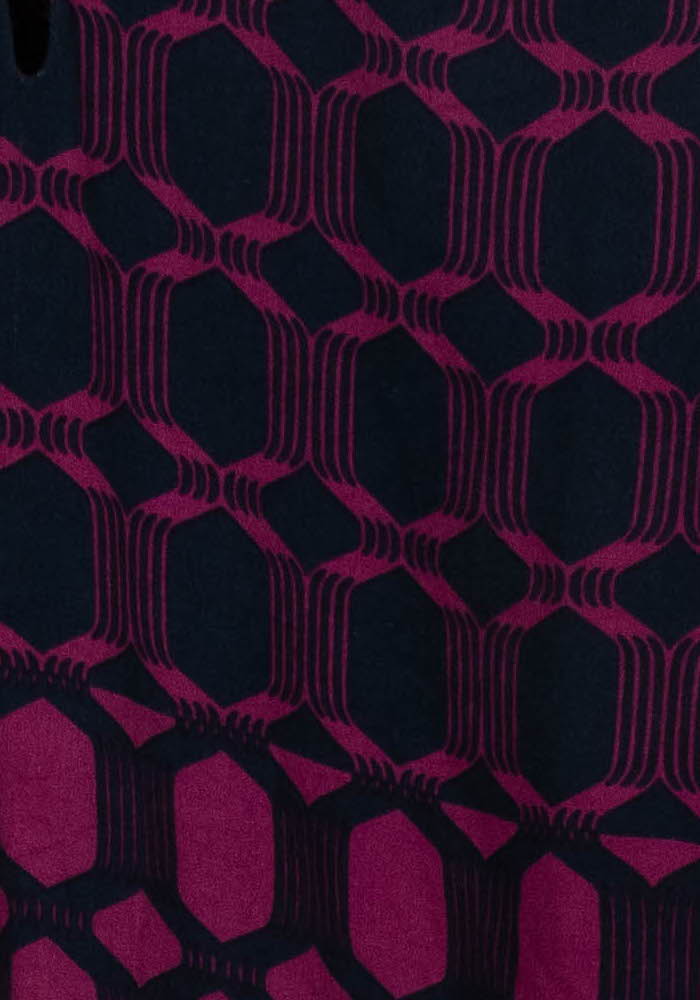 Blouse Bleu marine et Fuchsia - Taille XXL/44 - Image 3