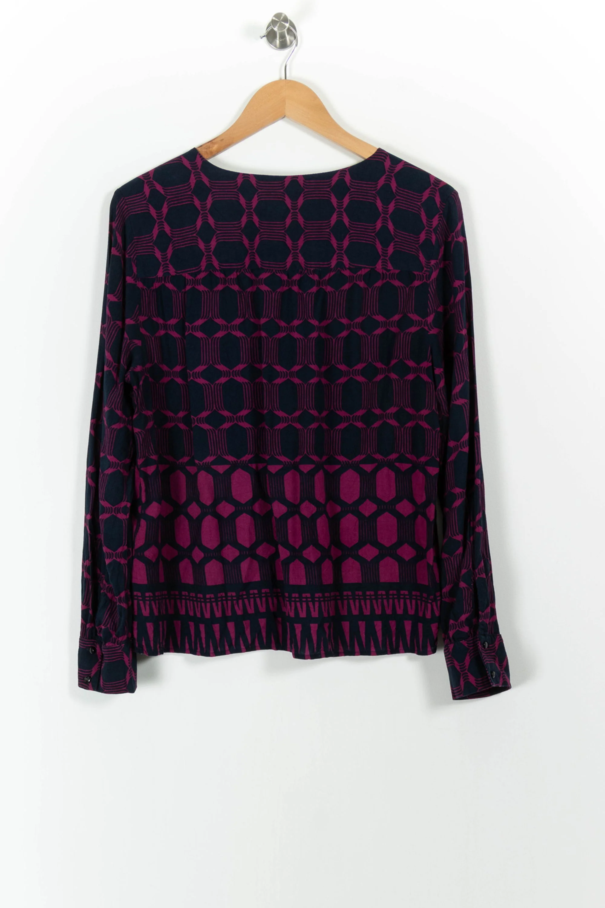 Blouse Bleu marine et Fuchsia - Taille XXL/44 - Image 4