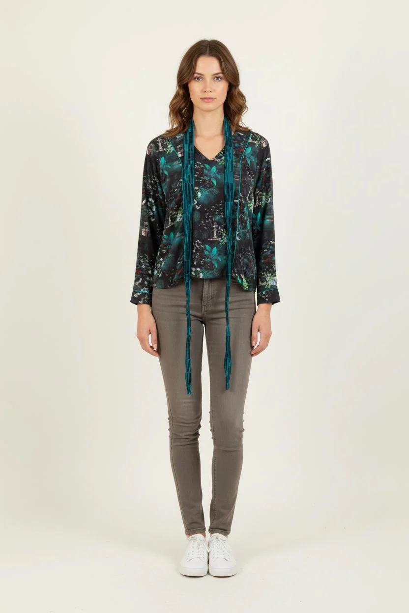 Blouse Bleu - Taille XS/34