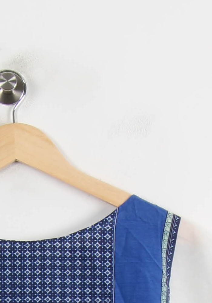 Blouse Bleue et Blanche - Taille XXXL/46 - Image 3