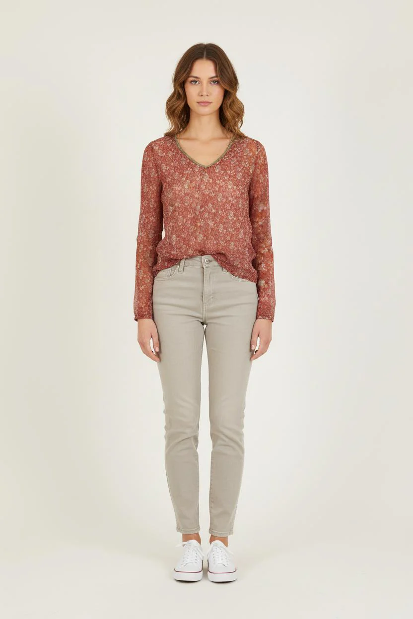 Blouse Bordeau - Taille S/36