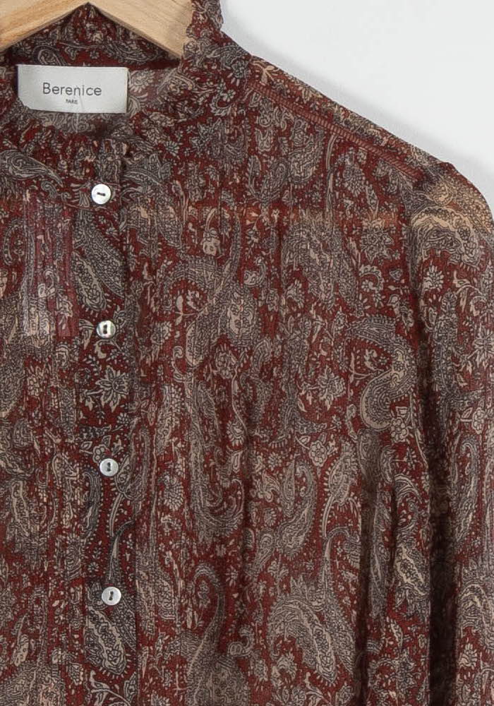 Blouse Bordeaux - Taille M/38 - Image 3