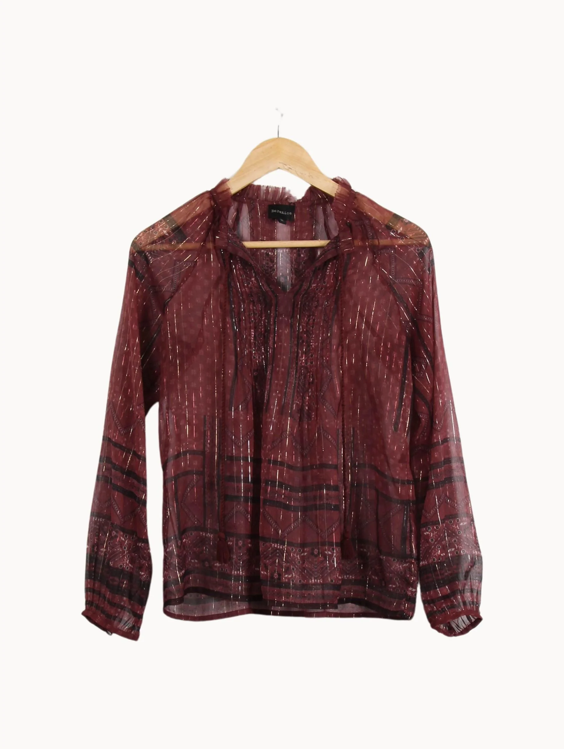 Blouse Bordeaux - Taille S/36 - Image 2