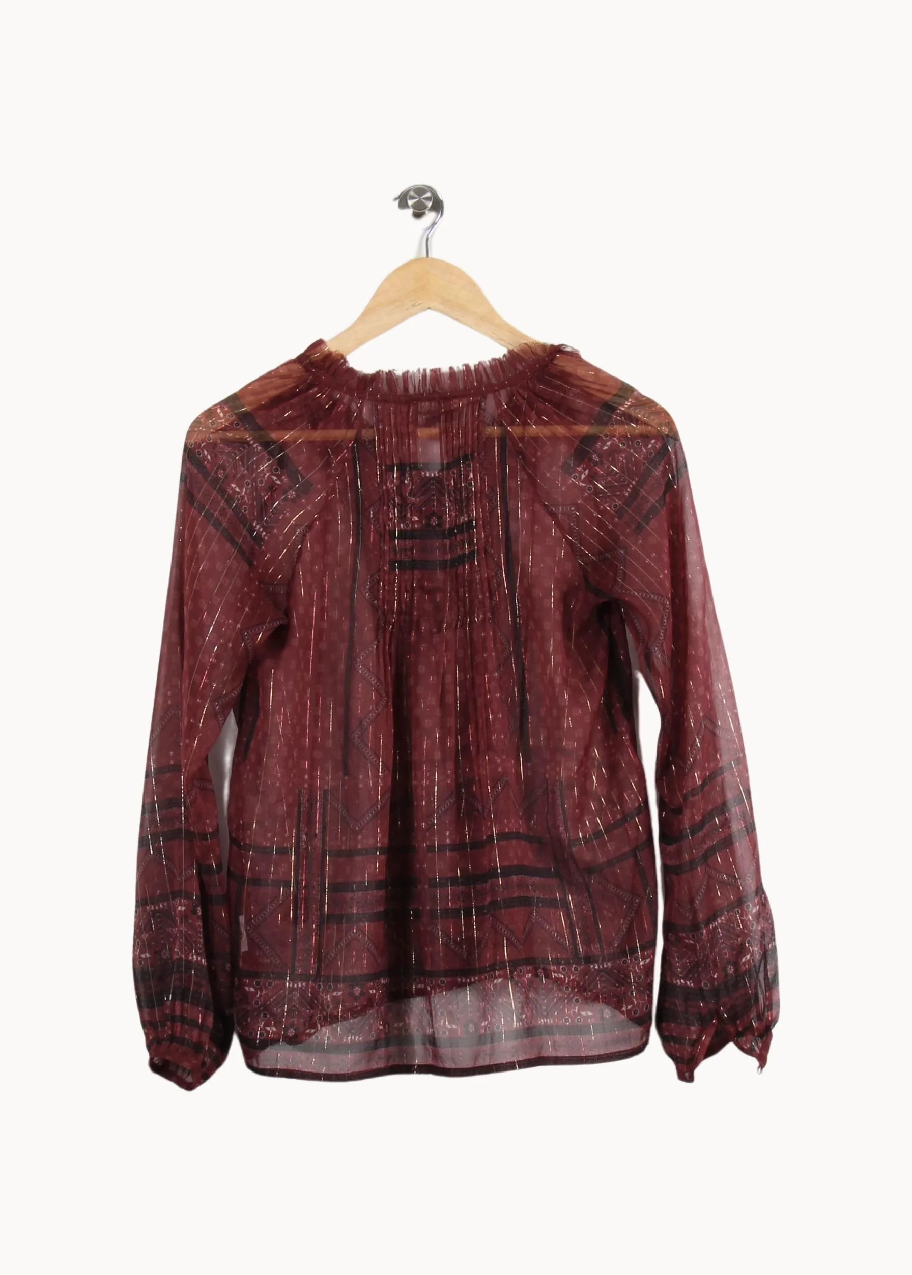 Blouse Bordeaux - Taille S/36 - Image 4
