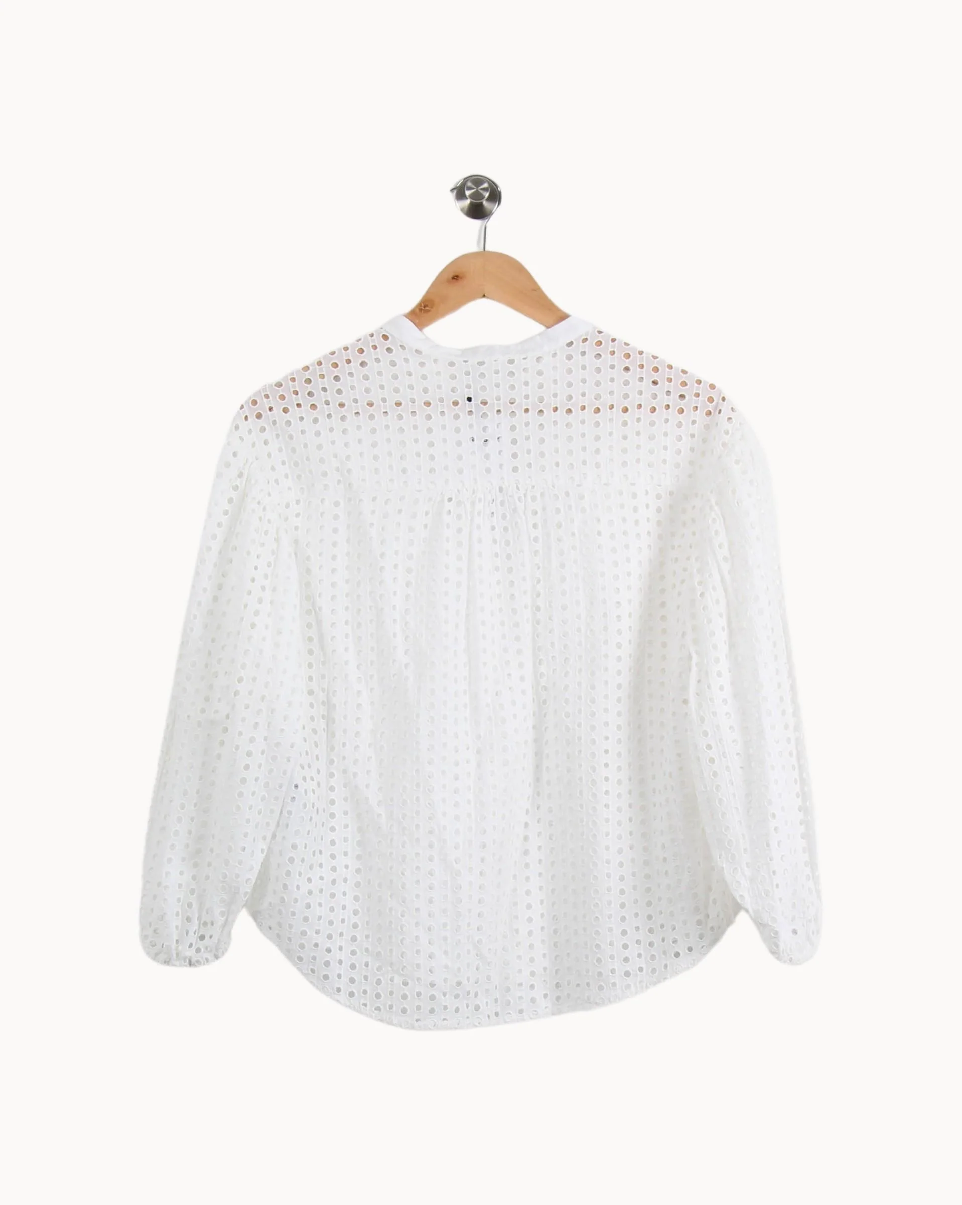 Blouse Brodée Blanche - Taille XS/34 - Image 4