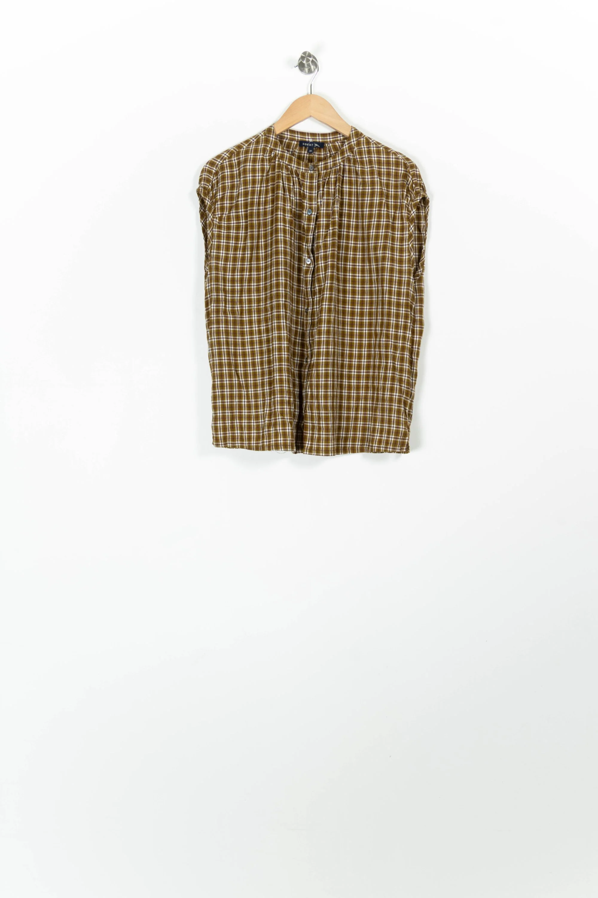 Blouse Caramel et Blanc - Taille M/38 - Image 2