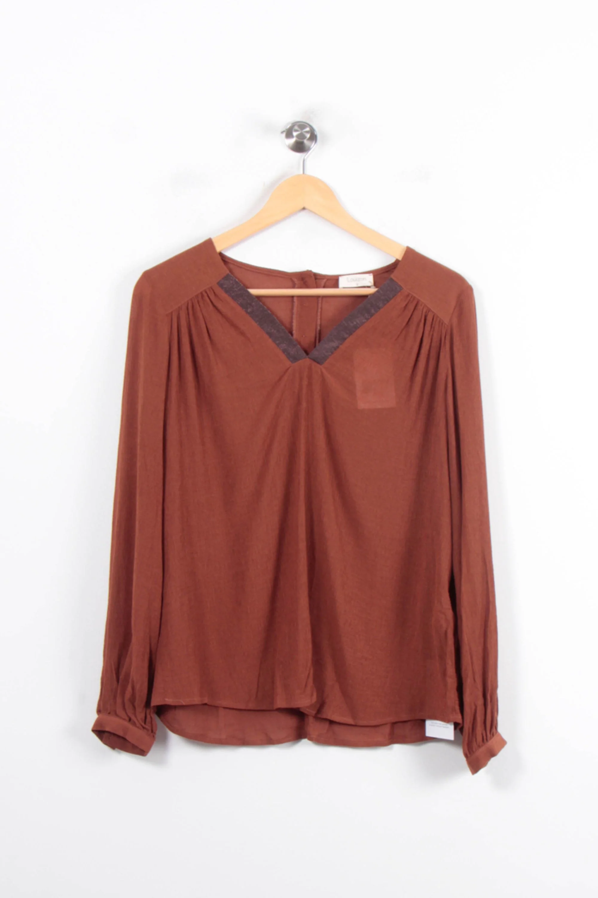 Blouse Marron - Taille XS/34 - Image 2