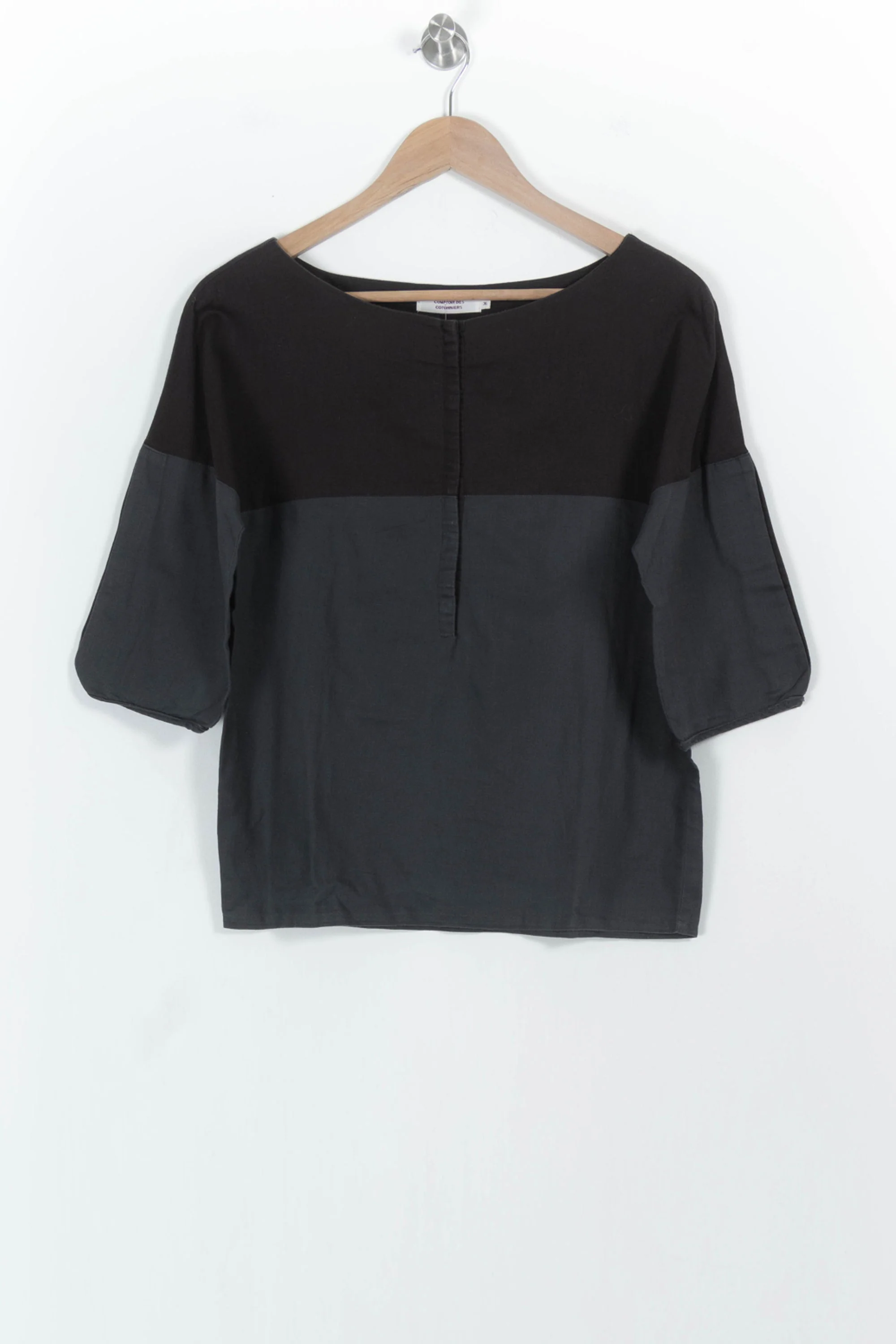 Blouse Noir et Gris - Taille S/36 - Image 2