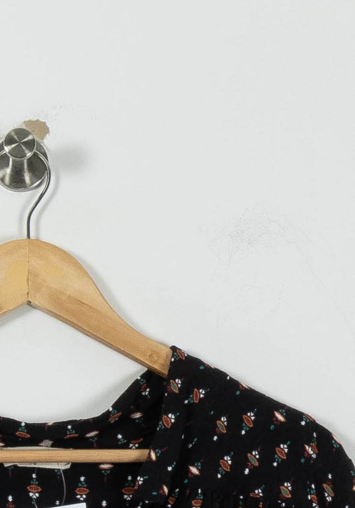 Blouse Noire à Motifs - Taille XS/34 - Image 3