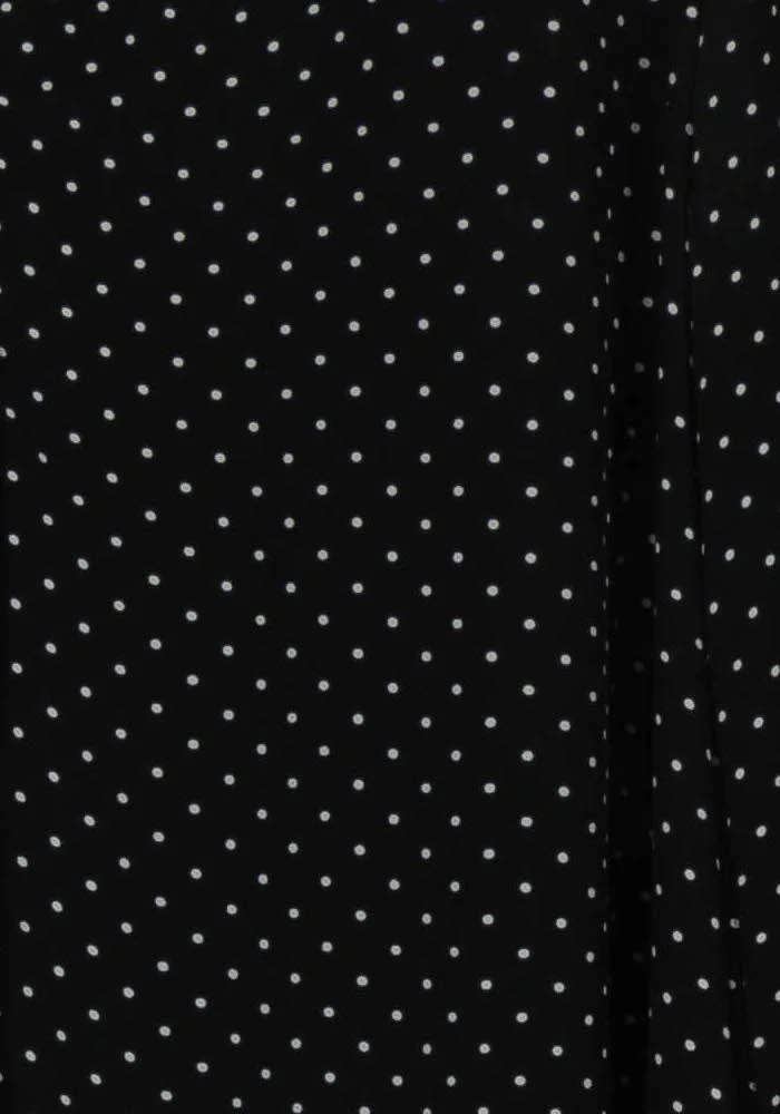 Blouse Noire à Pois Blancs - Taille S/36 - Image 3