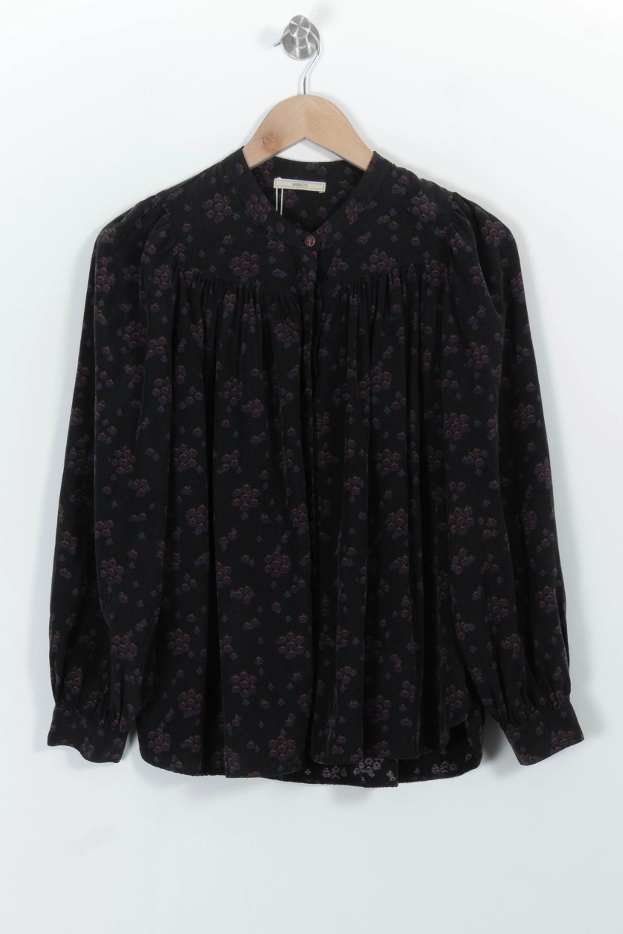 Blouse Noire et Violette - Taille M/38 - Image 2