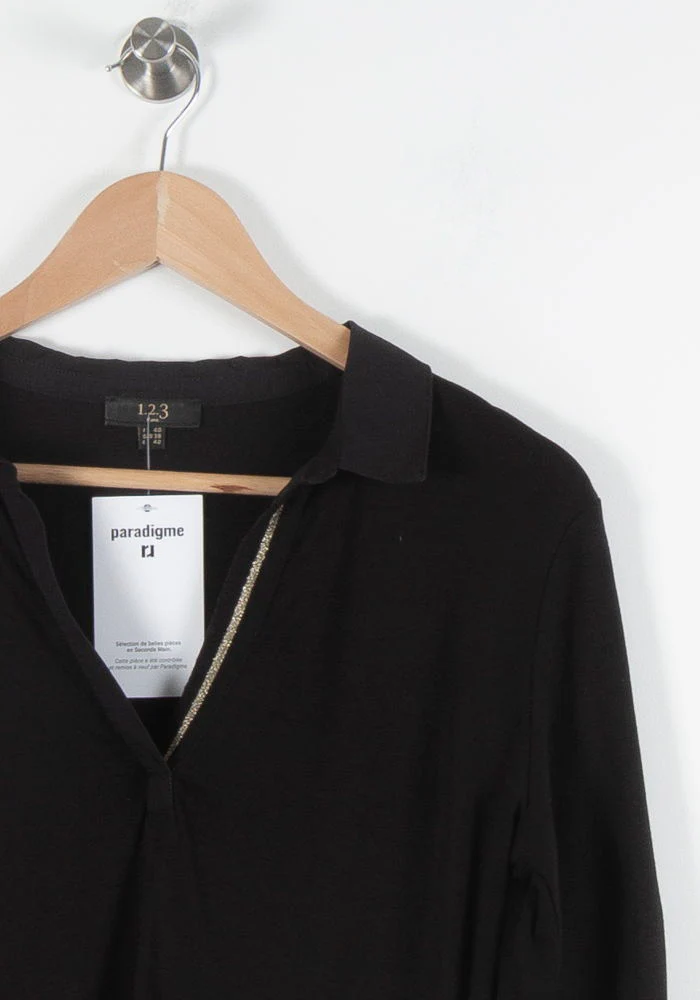 Blouse Noire - Taille L/40 - Image 3