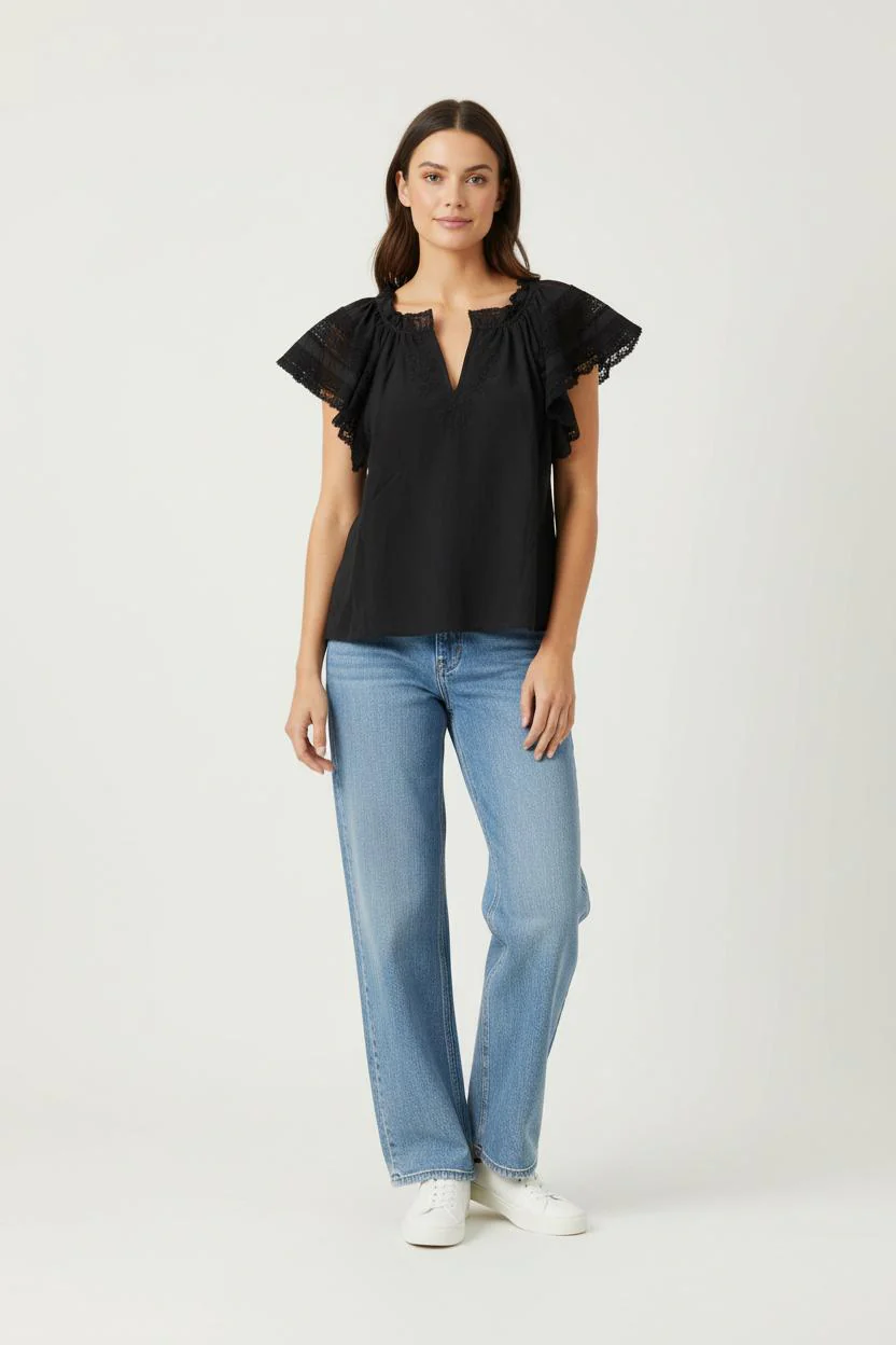 Blouse Noire - Taille L/40