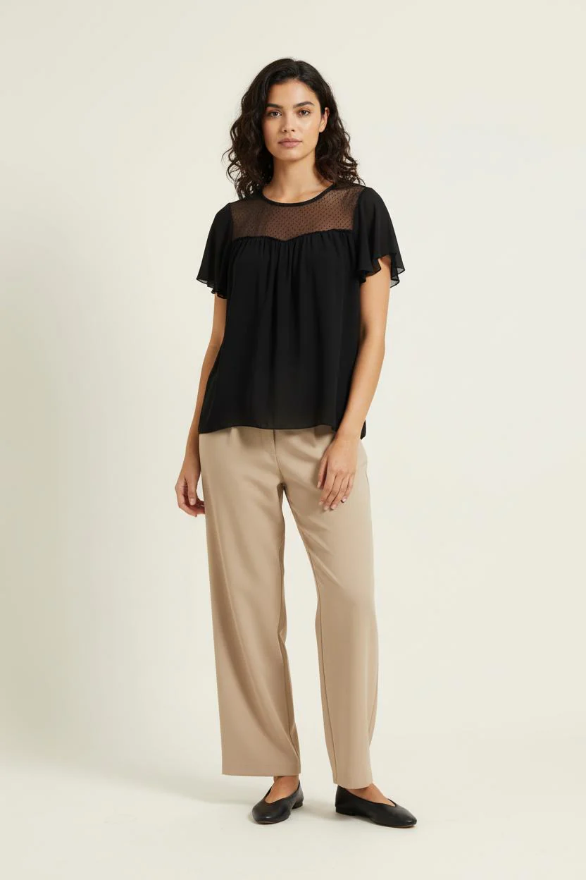 Blouse Noire - Taille L/40
