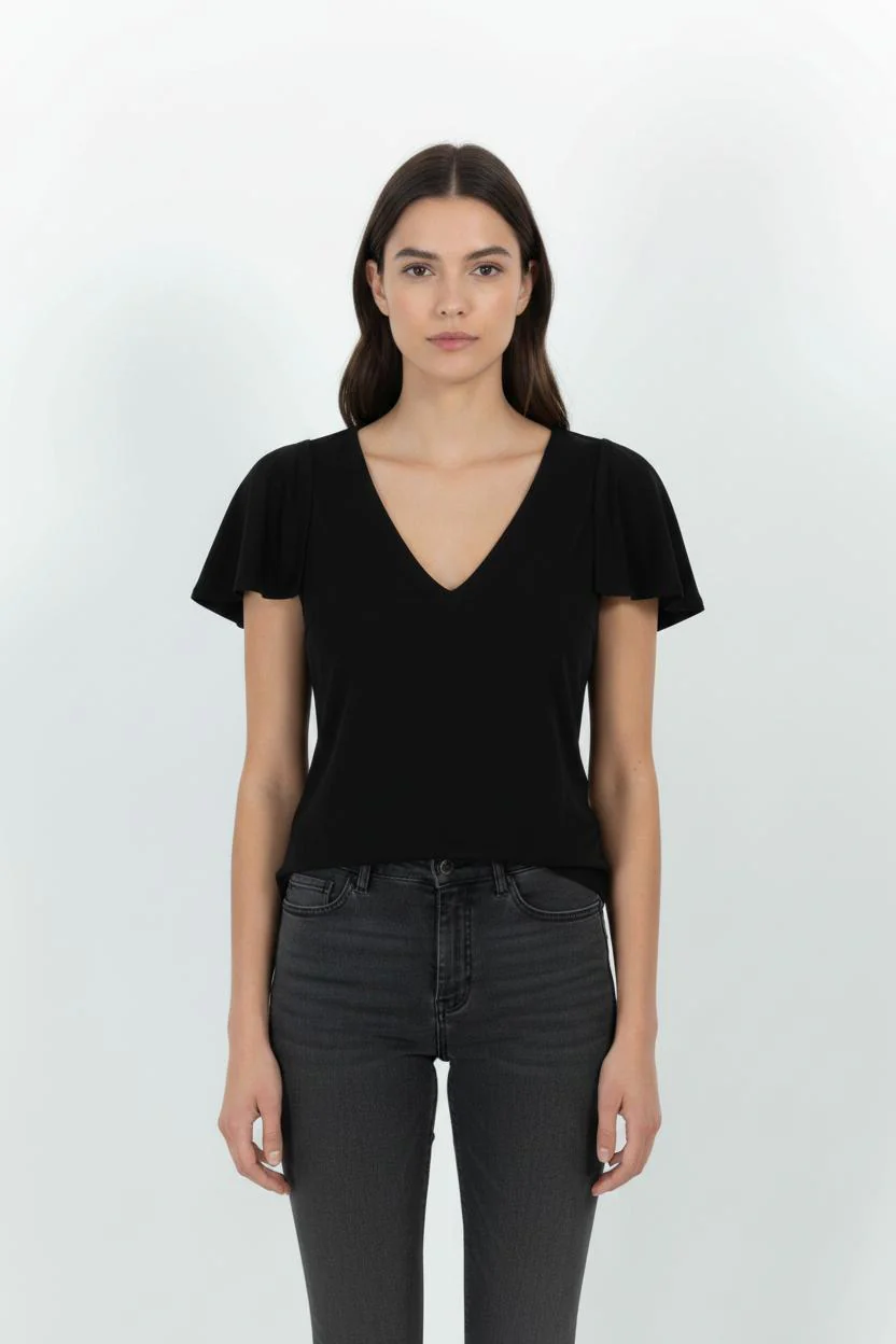 Blouse Noire - Taille L/40