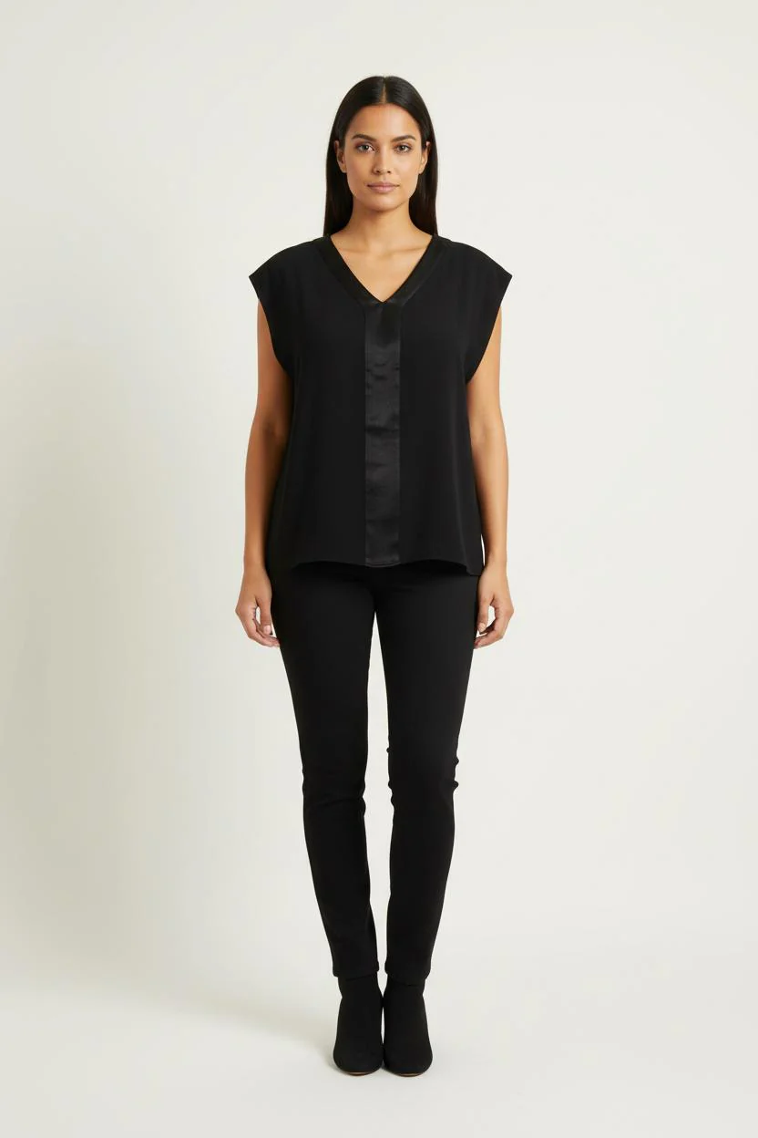 Blouse Noire - Taille L/40