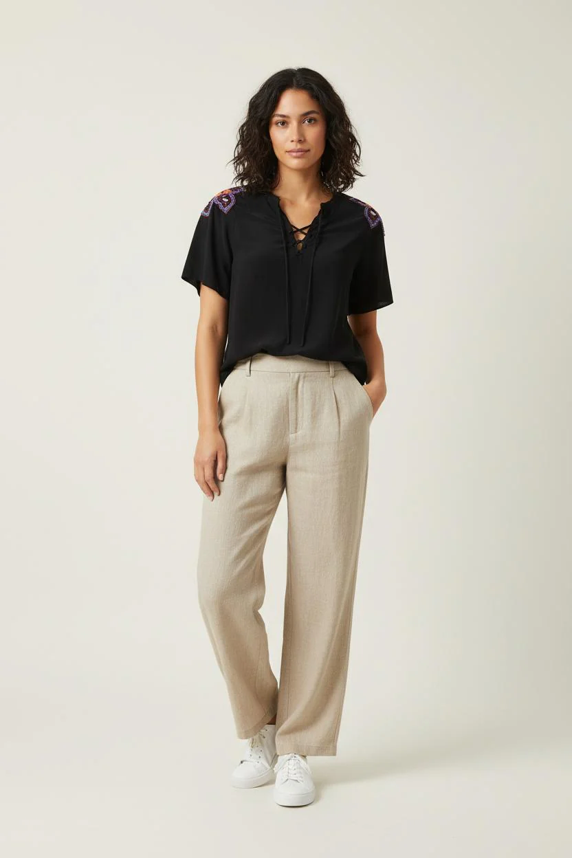 Blouse Noire - Taille S/36